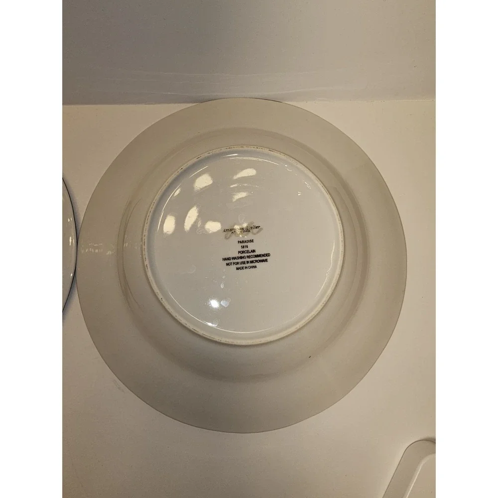 4 American Atelier Paradise Two Birds 5816 Porcelain 8 1/2